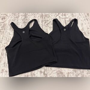 Athleta Girl - 2 Long Distance Black Sports Bra